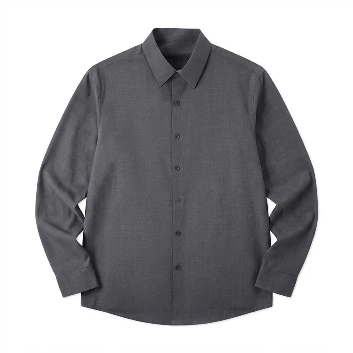 ノーアイロン シャツ 撥水 防汚 形態安定 レギュラースモールカラー-Oakln