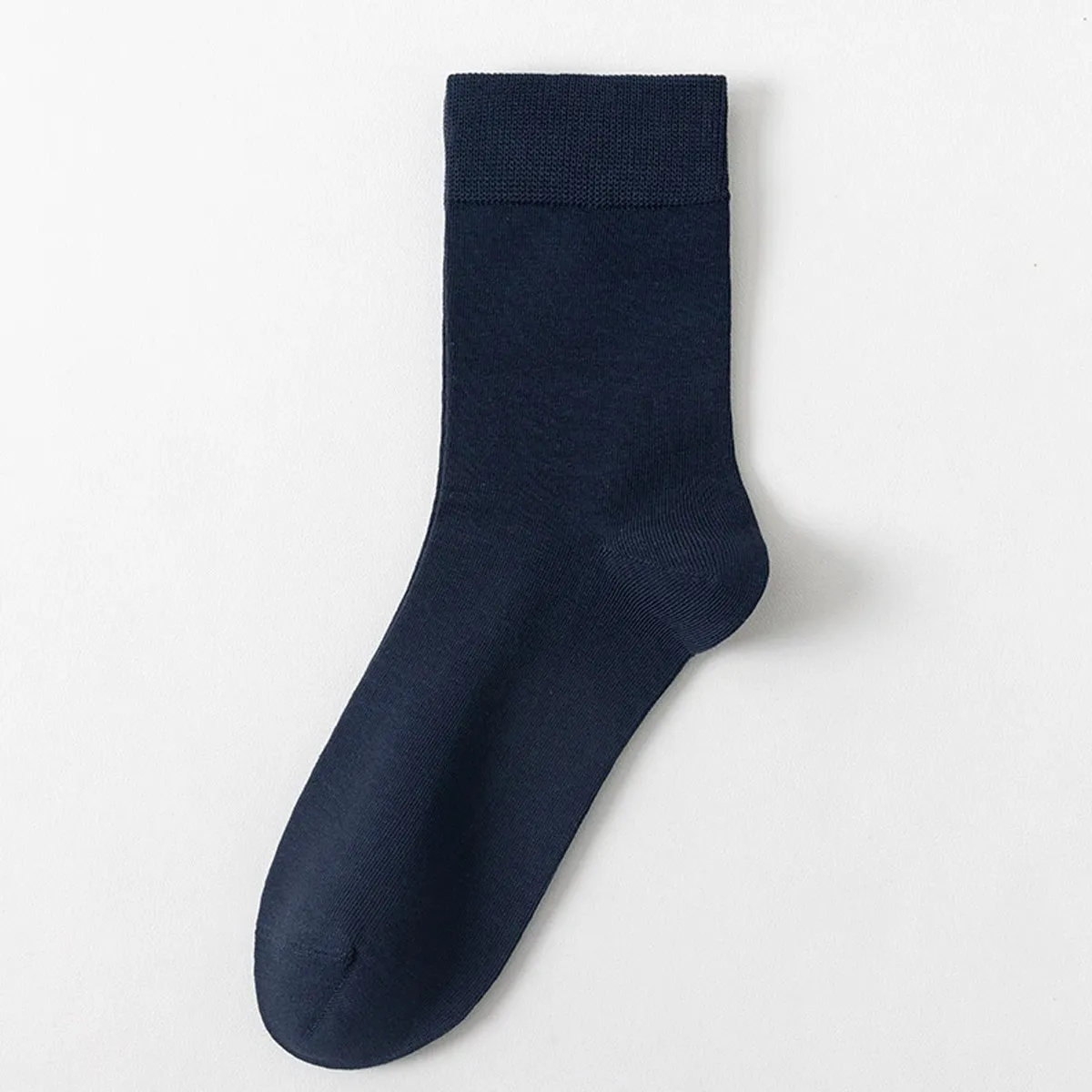 長繊維コットン コットン100% 抗菌防臭 シームレス仕様 ビジネスミドル丈メンズソックス