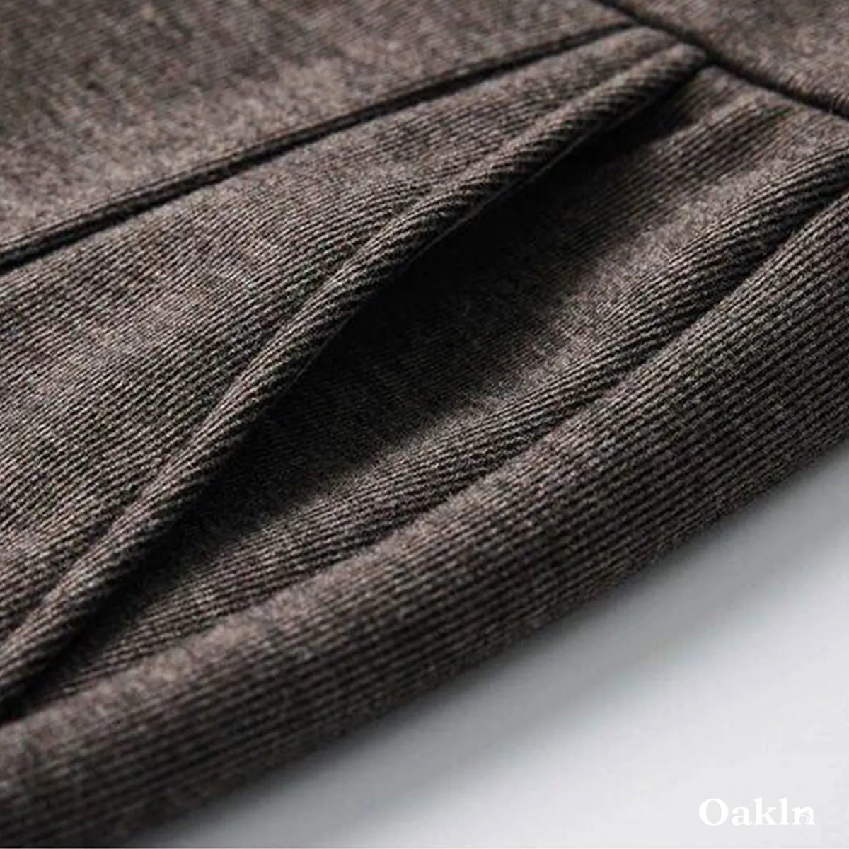 ワイドパンツ  メンズ ウール混  ストレートシルエット  スラックス  春秋冬向け -Oakln