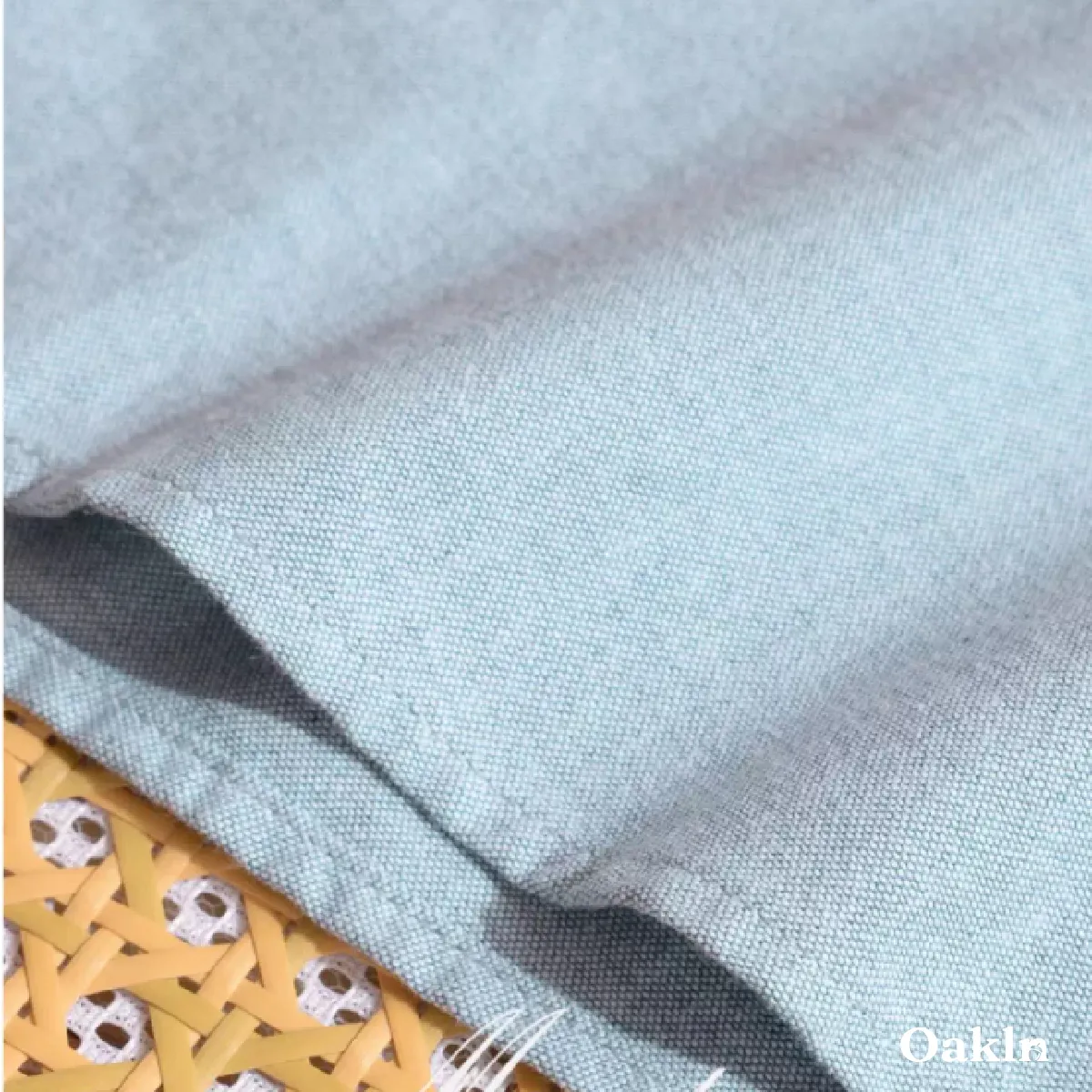 ボタンダウン　コットンリヨセル混　イージーケアオックスフォードシャツ-Oakln