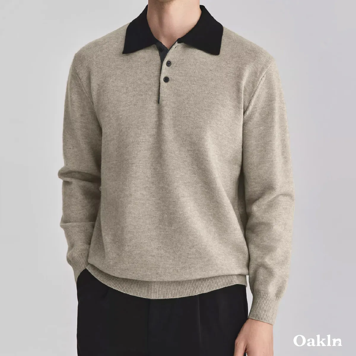 「濯機で洗える ポロ襟 ニットカットソー｜1枚で決まる 大人のきれいめコーデ」