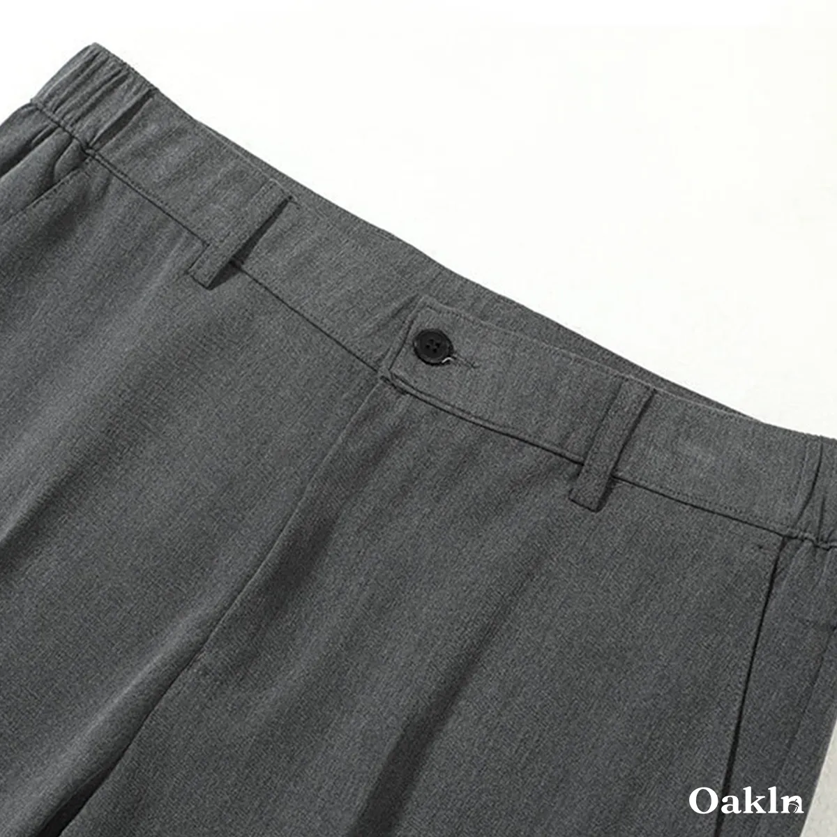 ハイストレッチノーアイロンメンズスラックス ストレートシルエット 落ち感 防シワ 通勤向けロングパンツ