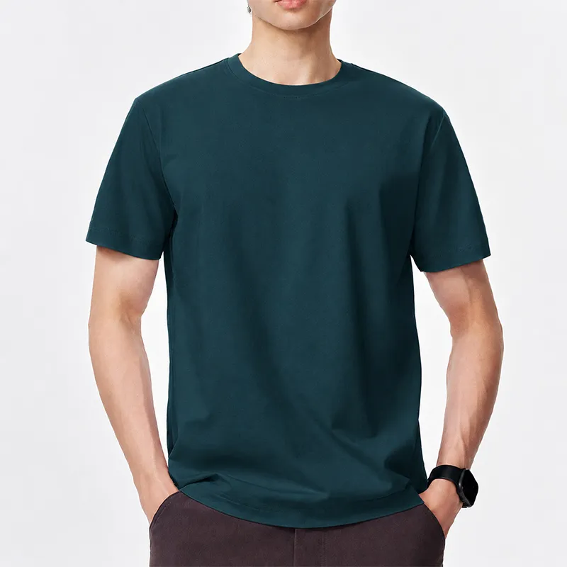 撥水・撥油・防汚機能を備えた　高密度透けにくい　100％コットンTシャツ
