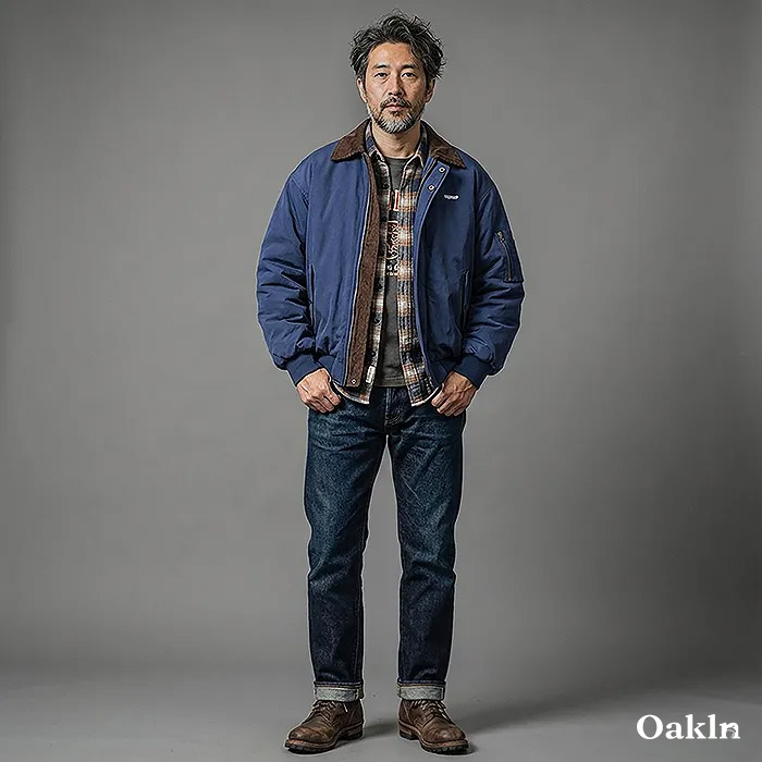 アメリカンヴィンテージ　秋冬厚手中綿フライトジャケット