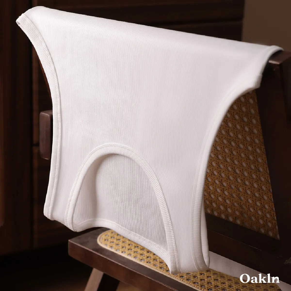 インナー用 リブストレッチタンクトップ 厚手コットン-Oakln