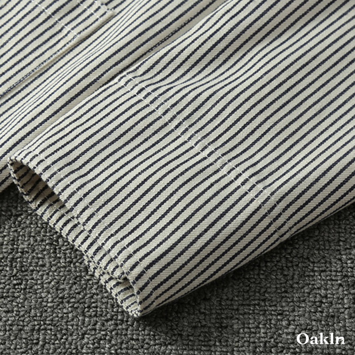 マルチポケット　ウエスタンストライプデニムシャツ