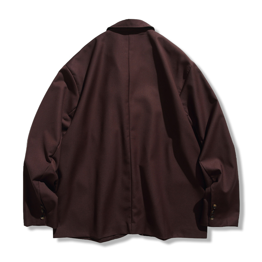 ビジネスカジュアル　 無地2ボタンテーラードジャケット-oakln