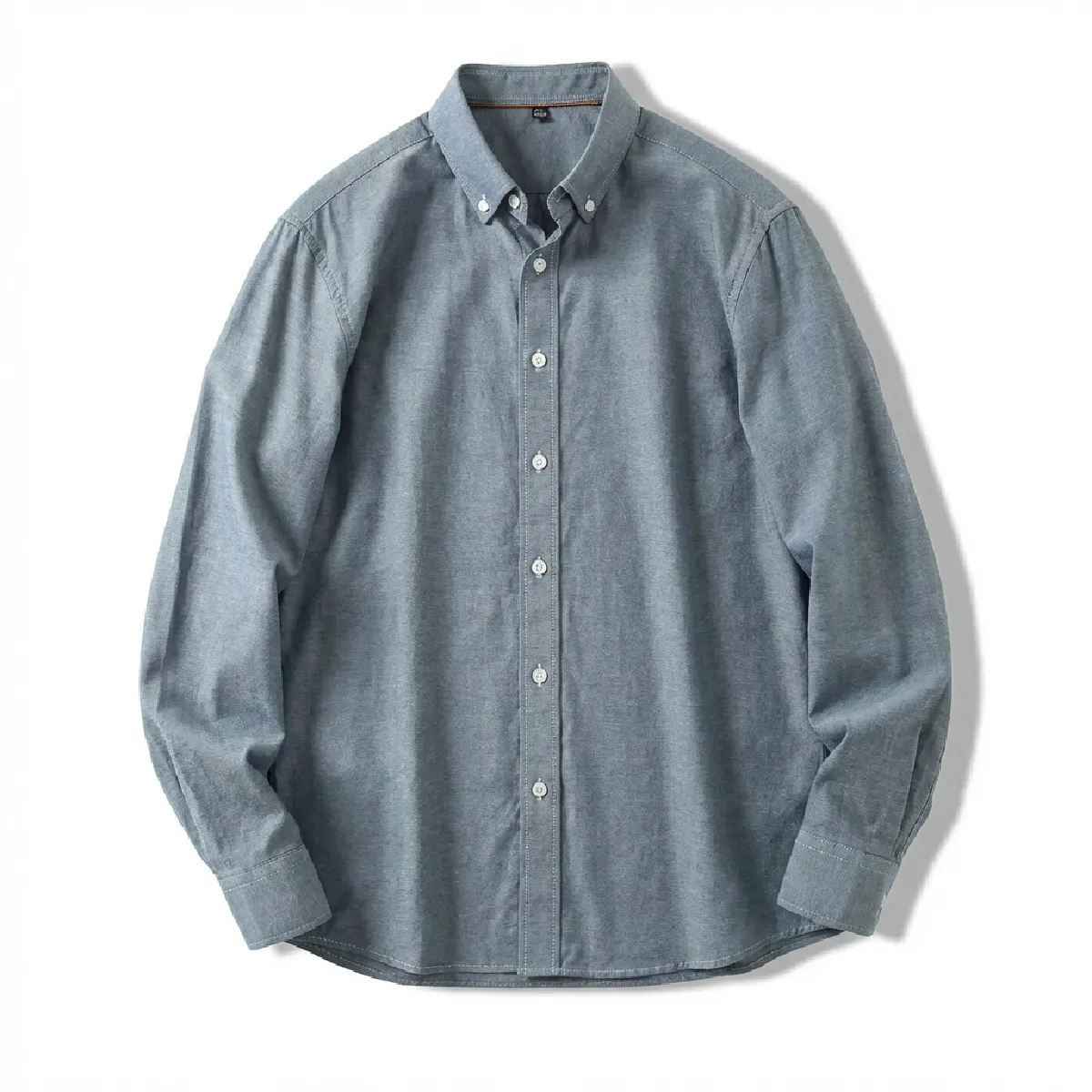 ボタンダウン　コットンリヨセル混　イージーケアオックスフォードシャツ-Oakln