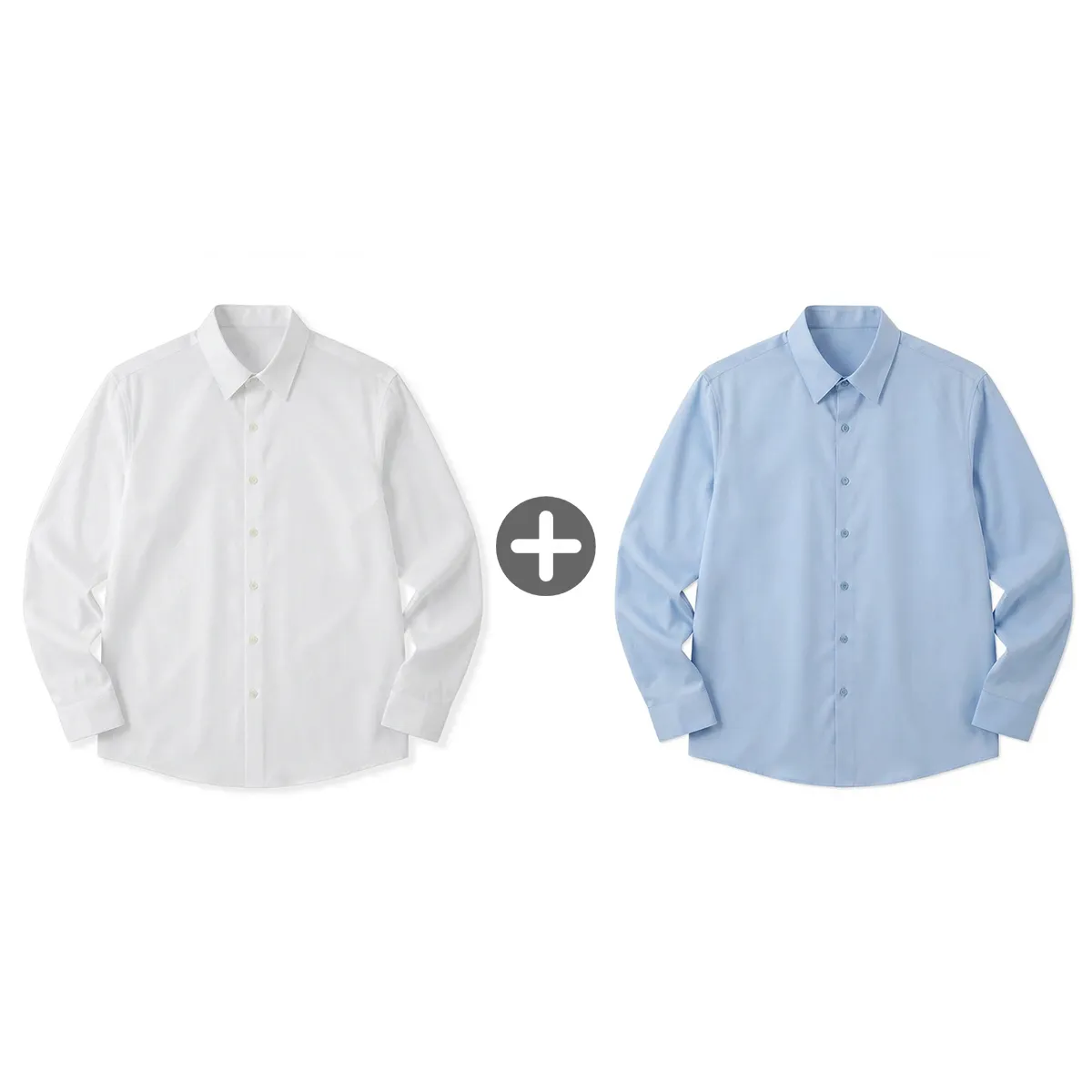 モダール混 ノンアイロン 60番手 ストレッチシャツ 形態安定性 ビジネス通勤 無地シャツ