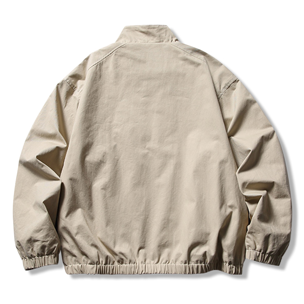 アメカジ　ハリントン立ち襟ジャケット-oakln