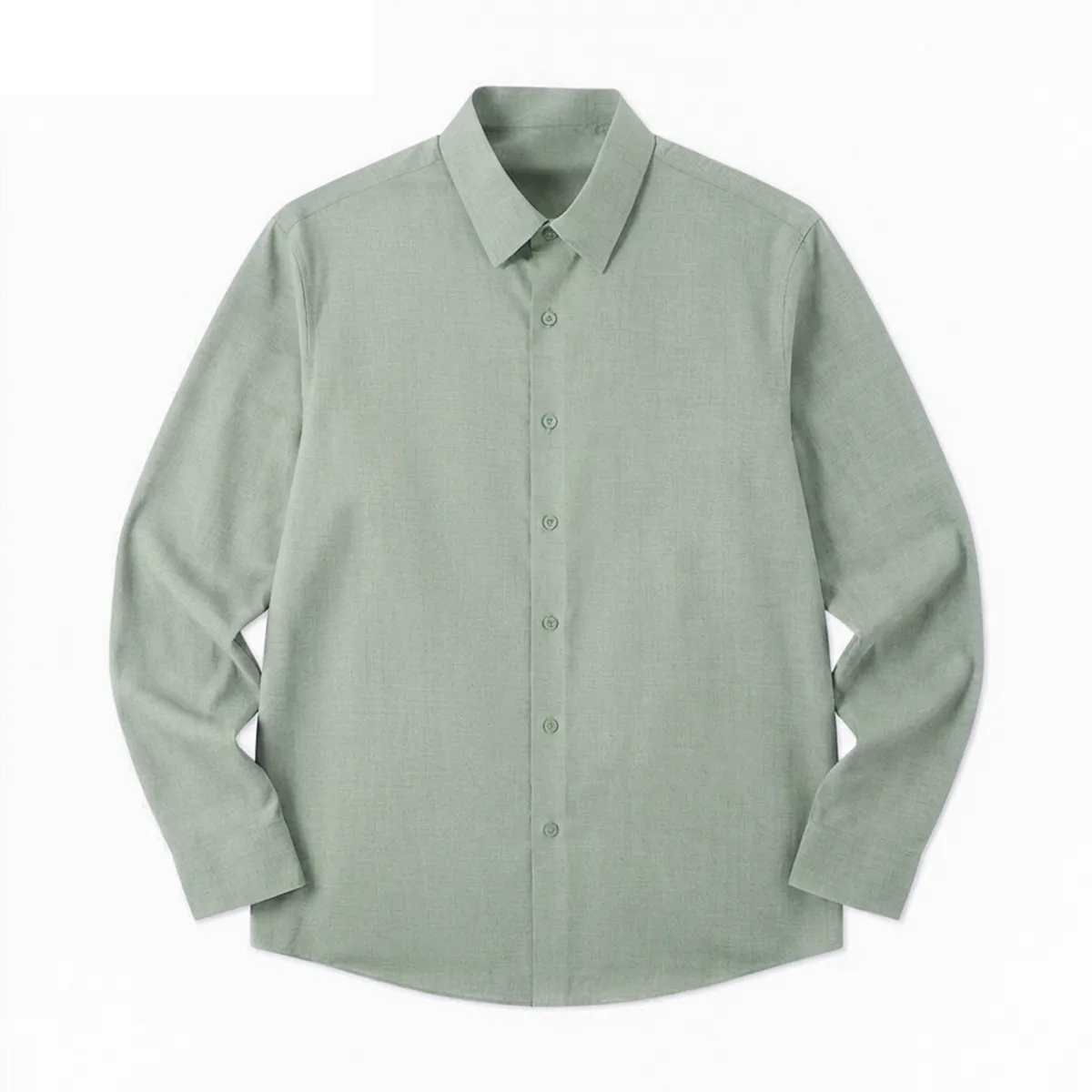 モダール混 ノンアイロン 60番手 ストレッチシャツ 形態安定性 ビジネス通勤 無地シャツ-Oakln