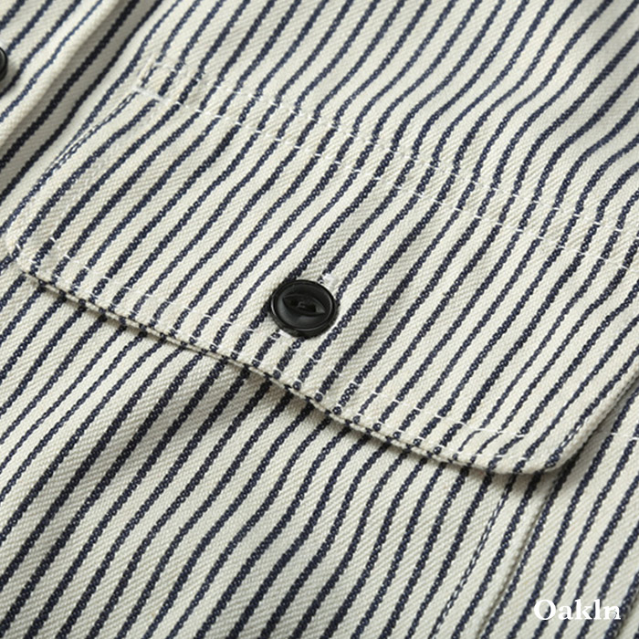 マルチポケット　ウエスタンストライプデニムシャツ