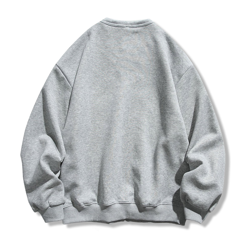 アメリカンヴィンテージ　ネック切り替えロゴプリントスウェット-oakln