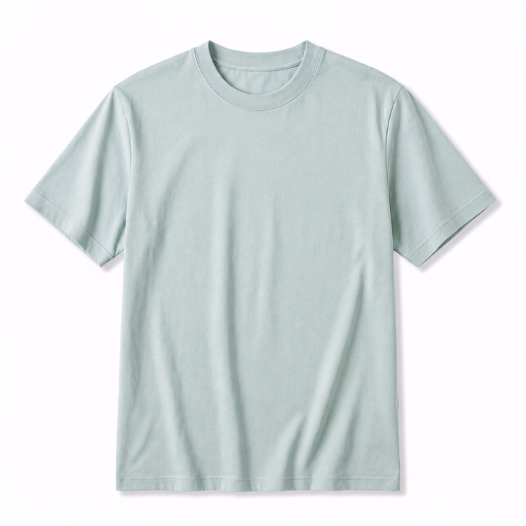 シルク混 ビジネスカジュアル 着回しやすい イージーケア 接触冷感ニットTシャツ