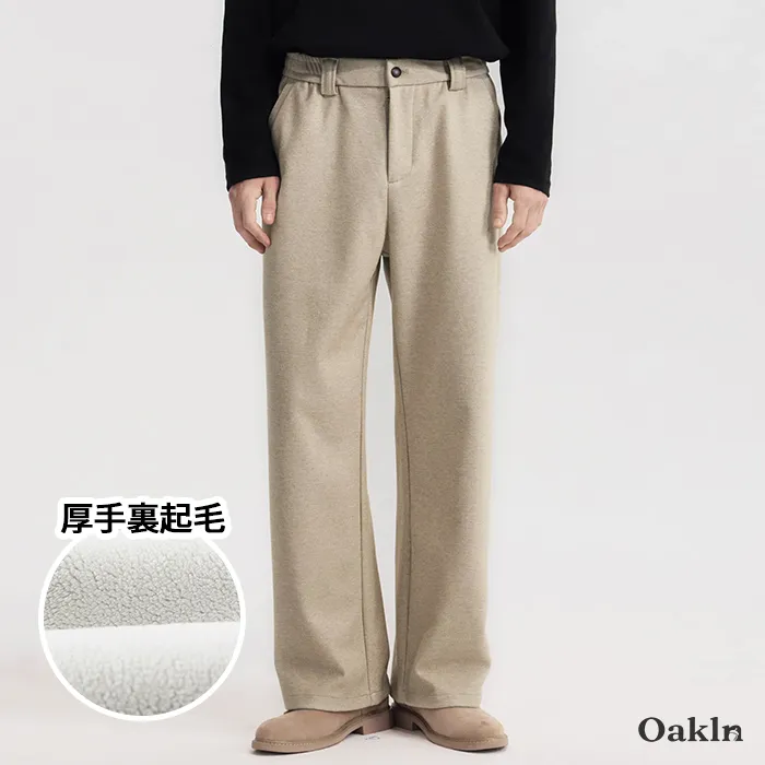 ウールライク 裏起毛 スラックス 暖パン ワイドパンツ ウエストゴム 洗える 蓄熱 防寒