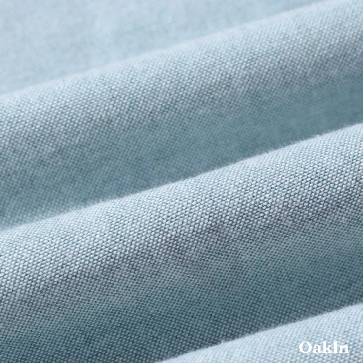 ボタンダウン　コットンリヨセル混　イージーケアオックスフォードシャツ-Oakln