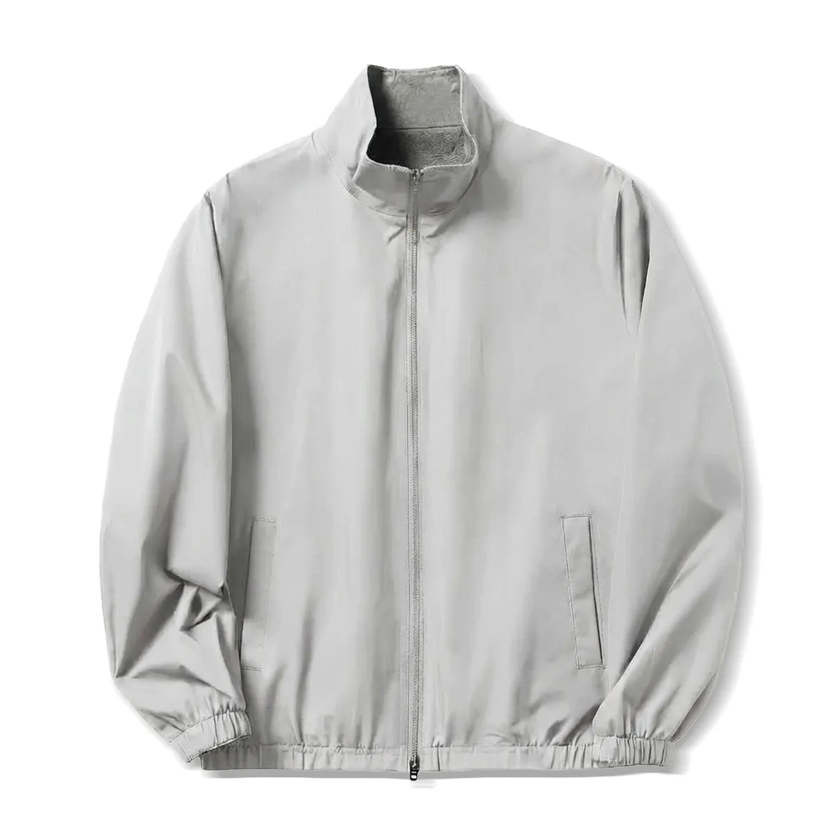 リバーシブル高機能ジャケット アイロン不要 シワ防止 体型カバー ビジネスアウター-Oakln