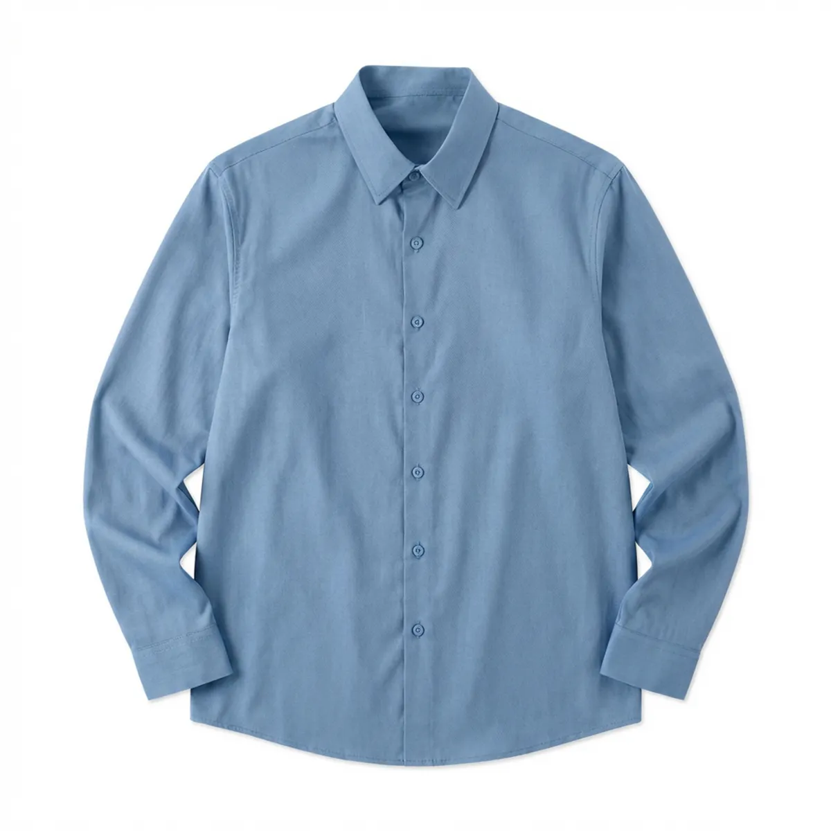 ノーアイロン シャツ 撥水 防汚 形態安定 レギュラースモールカラー-Oakln