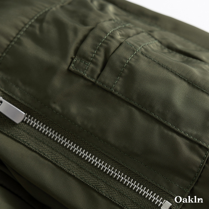 ボア折り襟中綿フライトジャケット-oakln