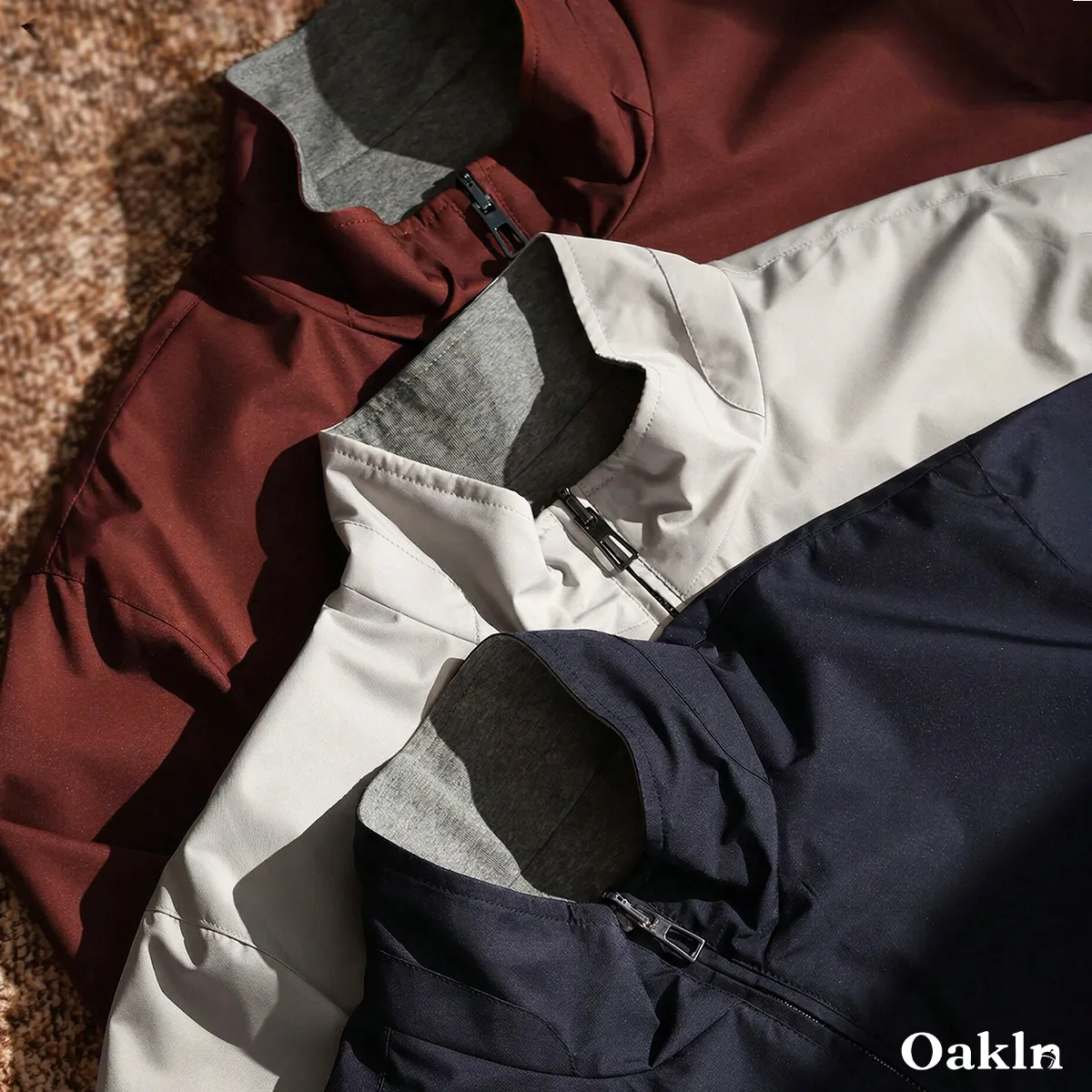 リバーシブル高機能ジャケット アイロン不要 シワ防止 体型カバー ビジネスアウター-Oakln