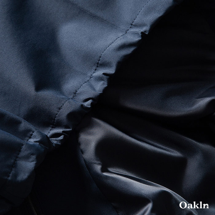 防風 撥水 スタンドカラー ブルゾン メンズ 裾ドローコード ショート丈 ゆったり 体型カバー 高機能 アウター-Oakln