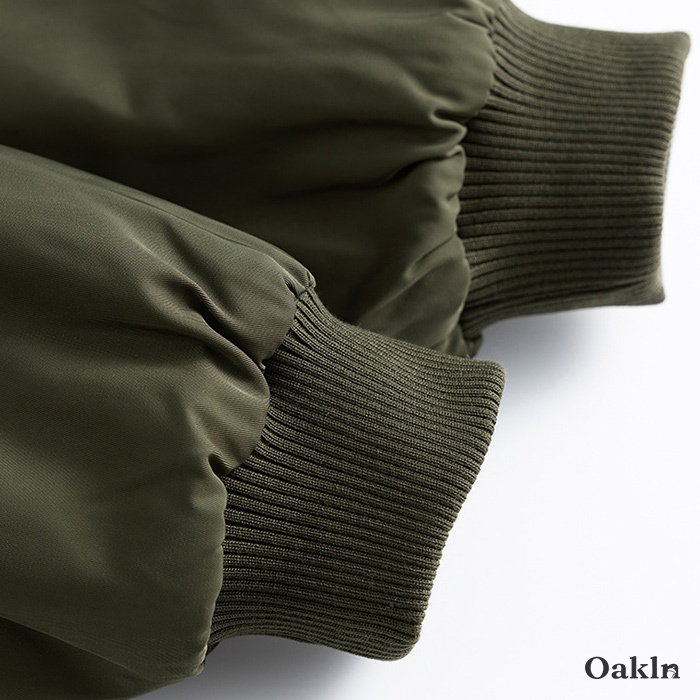 ボア折り襟中綿フライトジャケット-oakln