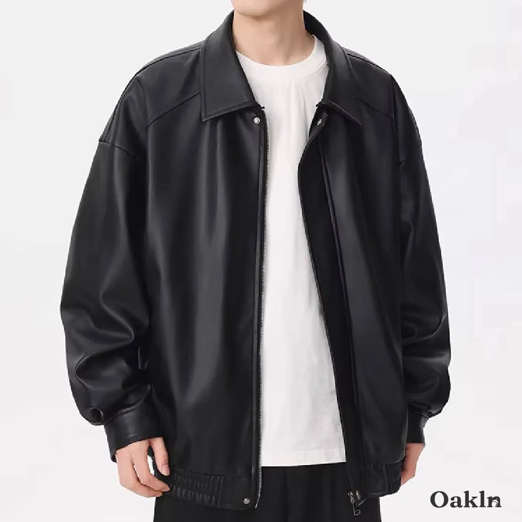 スイングトップ メンズ スエード調 ムラ感 ヴィンテージ加工 レトロ 折り襟 ジャケットアウター 比隠し前立て 春秋向け 軽アウター 大人　洗練されたスタイル