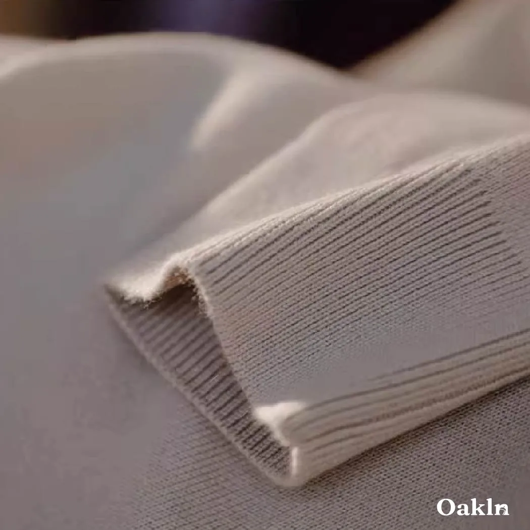 ハーフハイネック ニット メンズ 14ゲージ セーター 洗濯機洗いOK 綿混 きめ細かな平織り ゆったり 体型カバー  春秋冬向け-Oakln