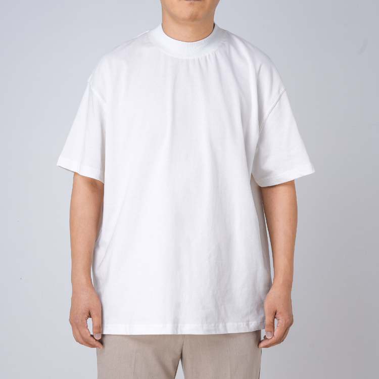 汗をかいても肌にまとわりつきにくい  270gヘビーウェイトコットンTシャツ  ゆったりシルエット  ドロップショルダー  五分袖