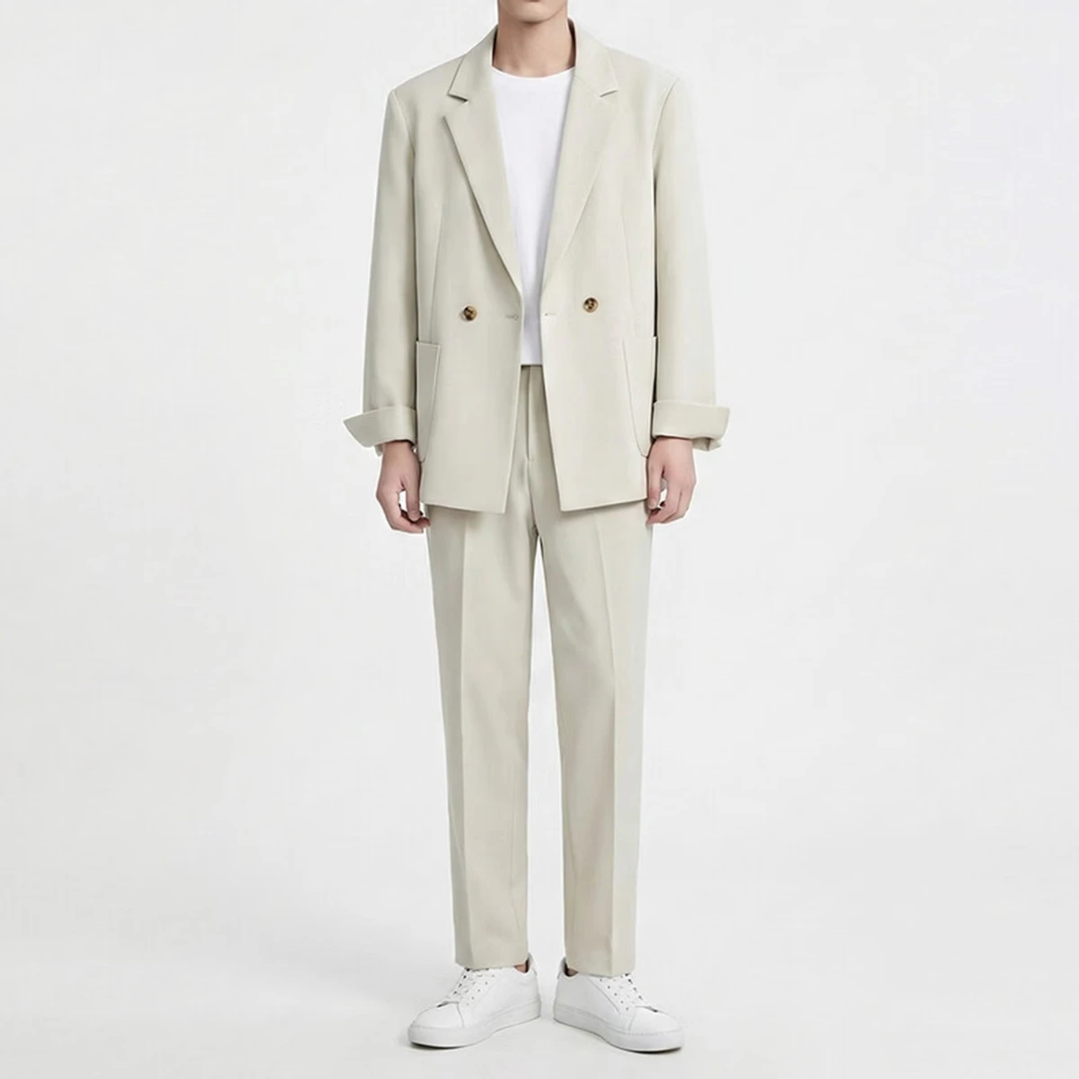 シワになりにくい・アイロン不要   ゆったりシルエット  出張にも便利なスーツセット