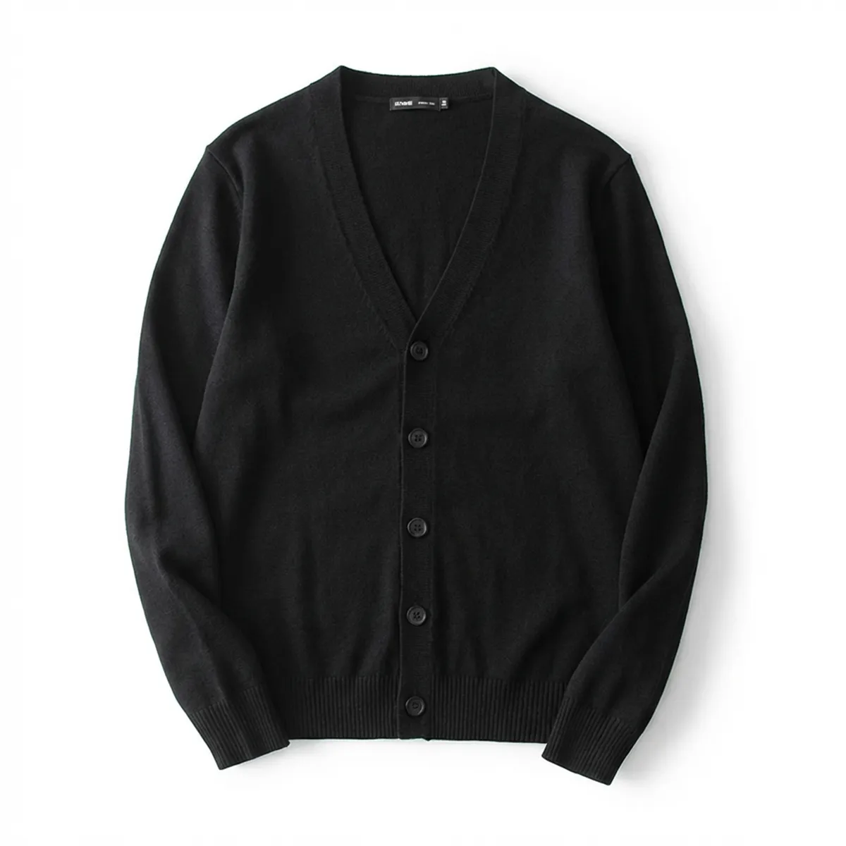 12ゲージ ウォッシャブル Vネック ニット カーディガン ビジネスカジュアル