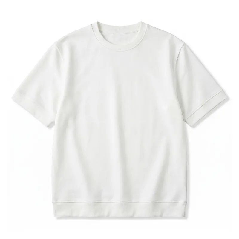 ヘビーウェイト接触冷感素材無地Tシャツメンズ　抗菌防臭加工ハリ感のあるシルエット