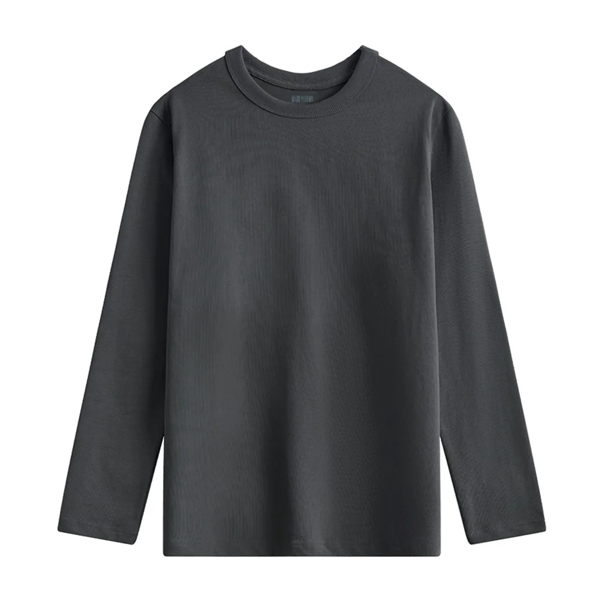 100％超長綿 長袖Tシャツ 三本針 液体アンモニア加工 型崩れしにくい