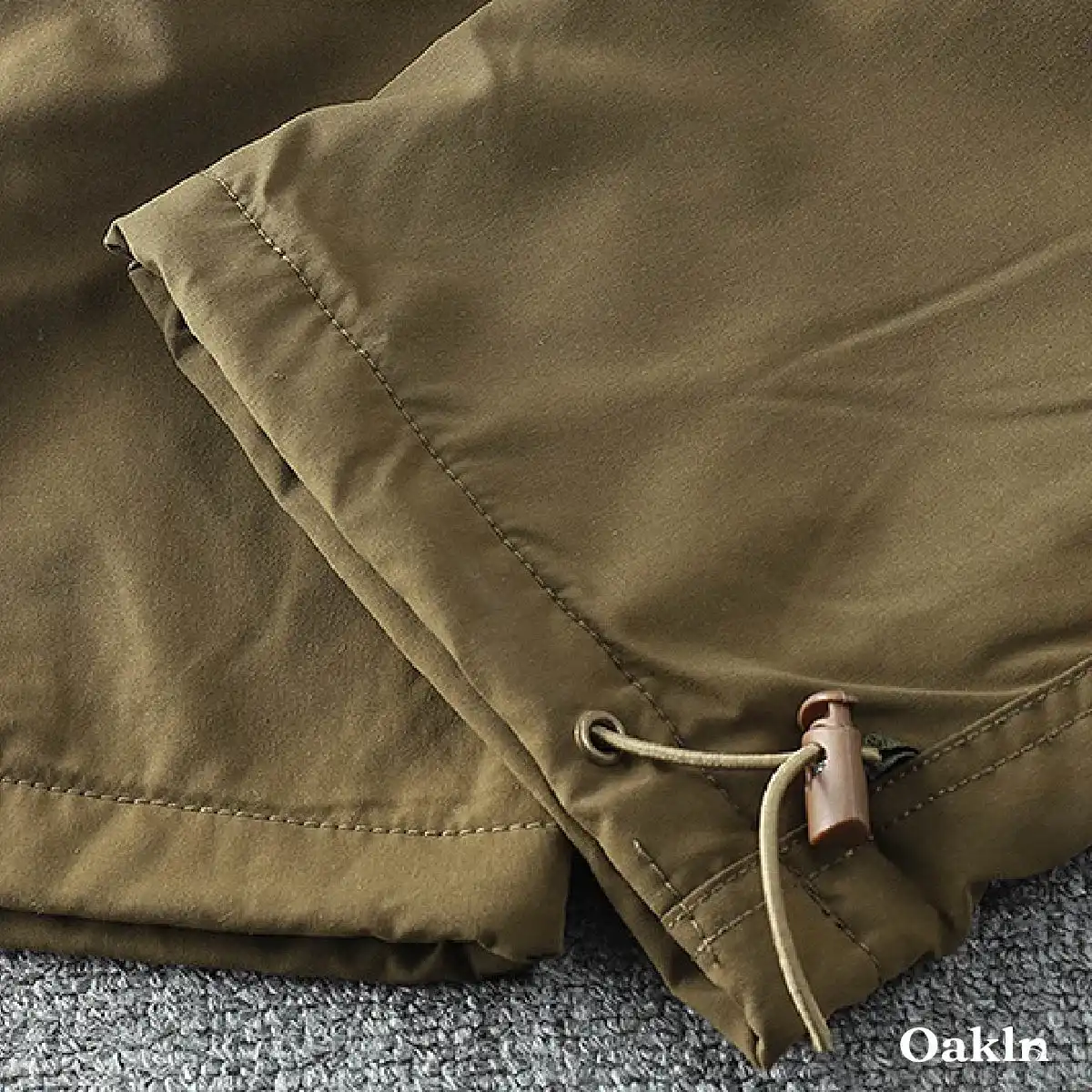 レトロクライミングパンツ：裏起毛で暖かくて防風性抜群、撥水仕様、ベルト付き-Oakln