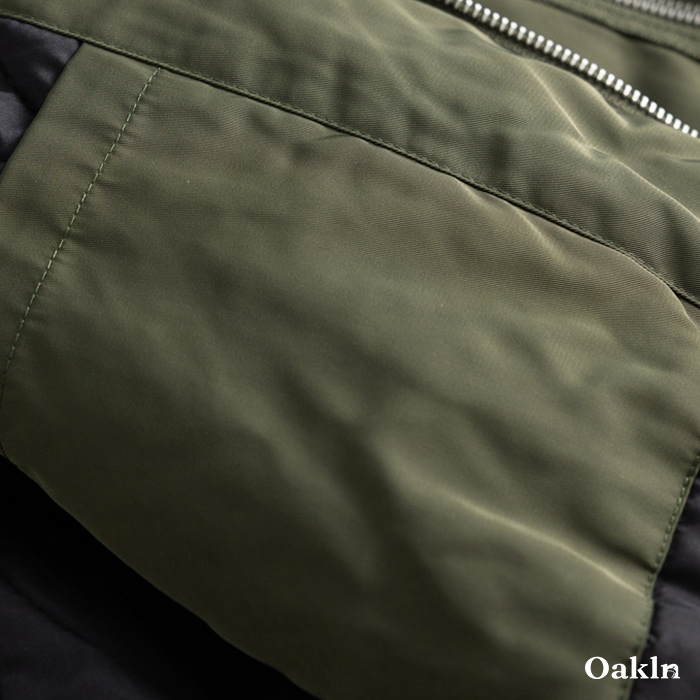 ボア折り襟中綿フライトジャケット-oakln