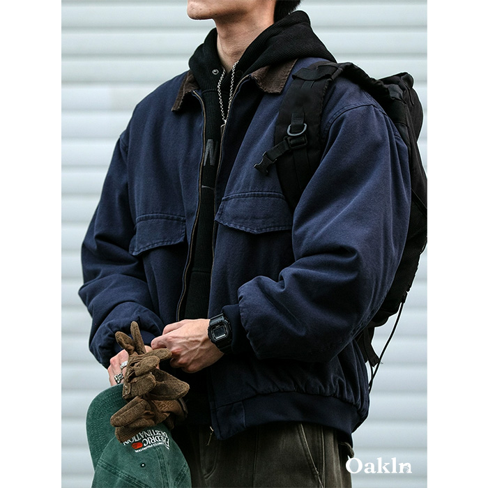 アメリカンヴィンテージ　コットンワーク中綿ジャケット-oakln