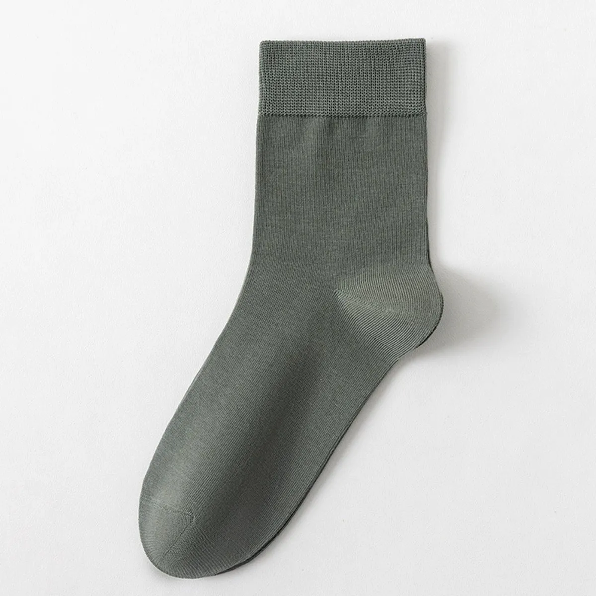 長繊維コットン コットン100% 抗菌防臭 シームレス仕様 ビジネスミドル丈メンズソックス