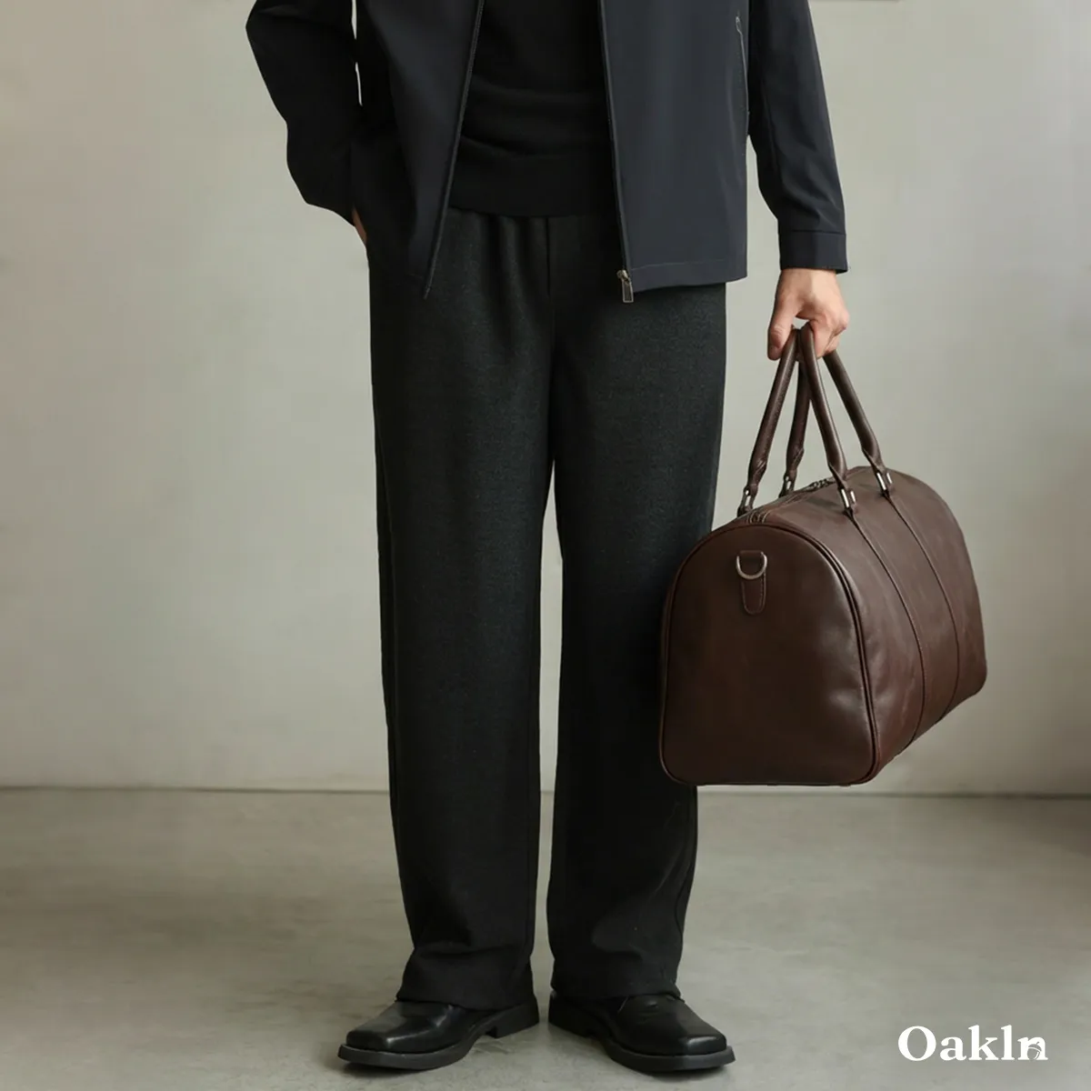 ウール混 バルーンパンツ ワイドテーパード ヘビーウェイト 30代～50代向け