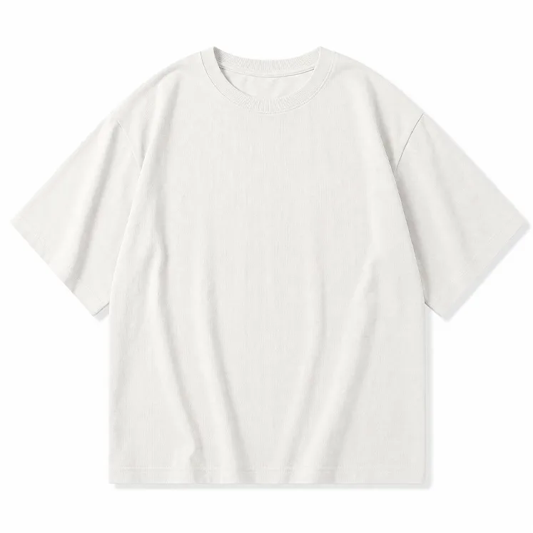 400Gヘビーウェイトコットン白Tシャツ ゆったり 32番手高密度