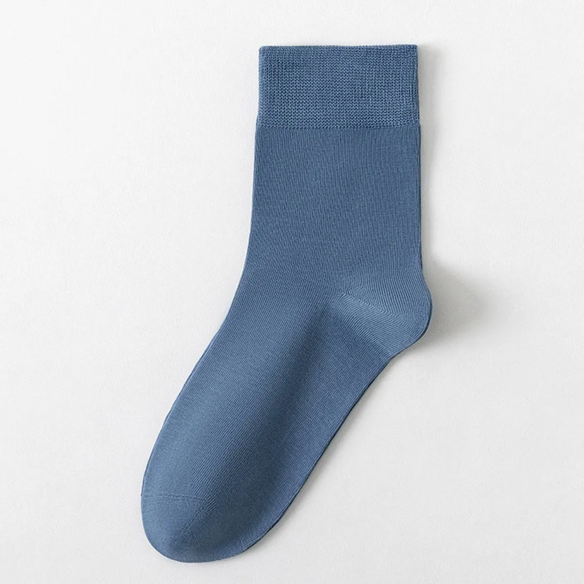 長繊維コットン コットン100% 抗菌防臭 シームレス仕様 ビジネスミドル丈メンズソックス