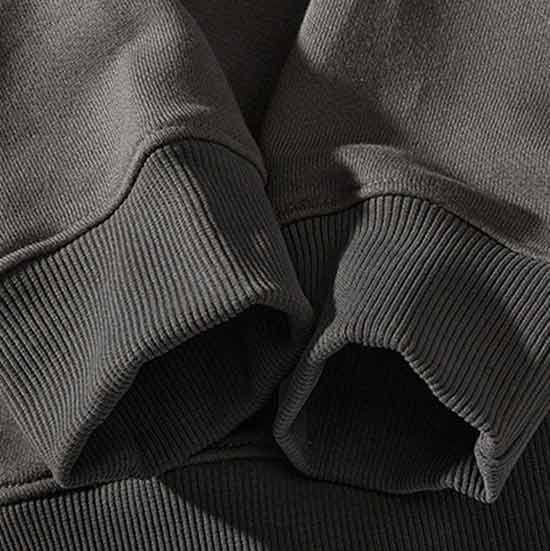 クラシックなVガゼット付き　無地スウェット-oakln