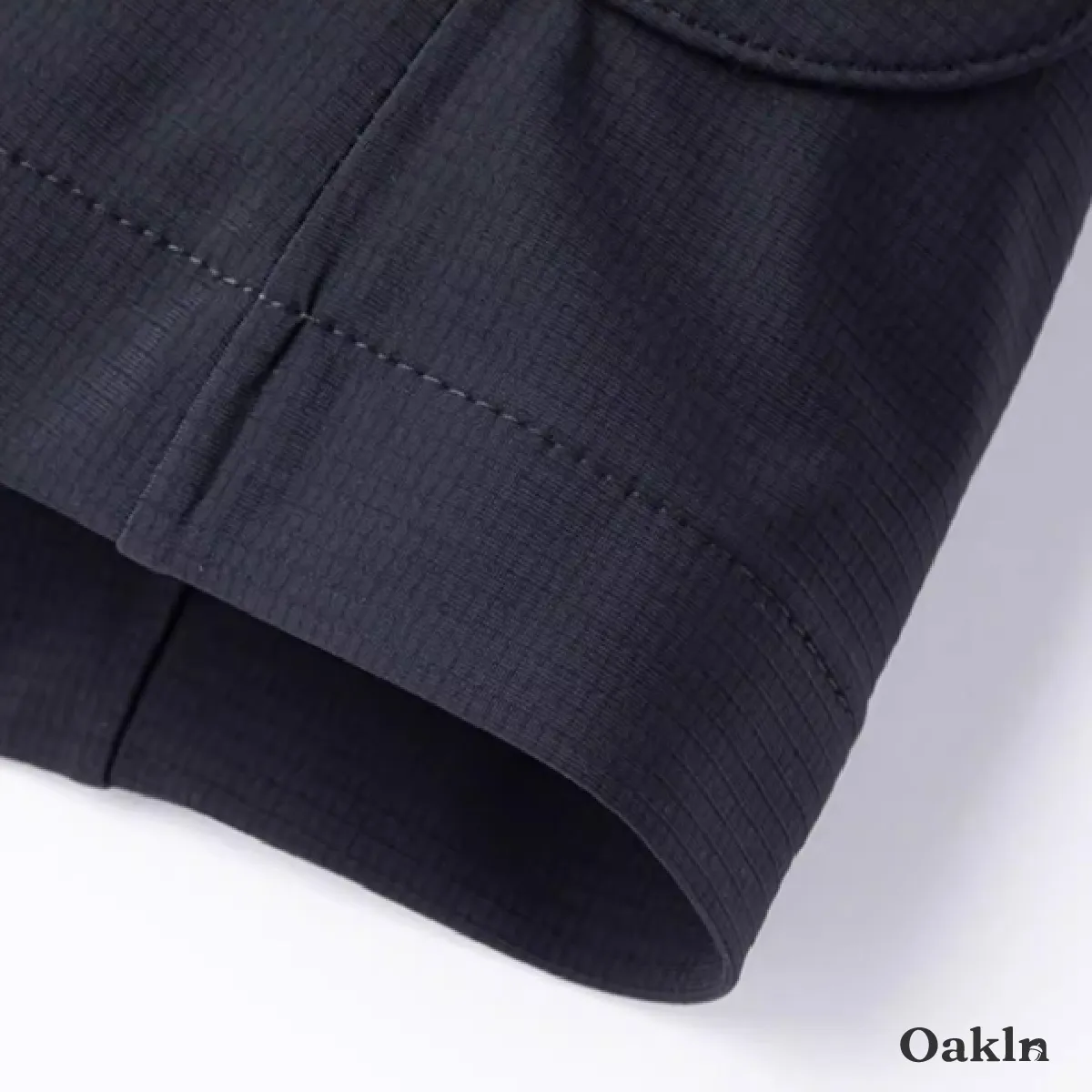 機能性ノーアイロン 高弾性テック素材  UV対策  圧着仕様テーラードジャケット  ビジネス通勤アウター-Oakln