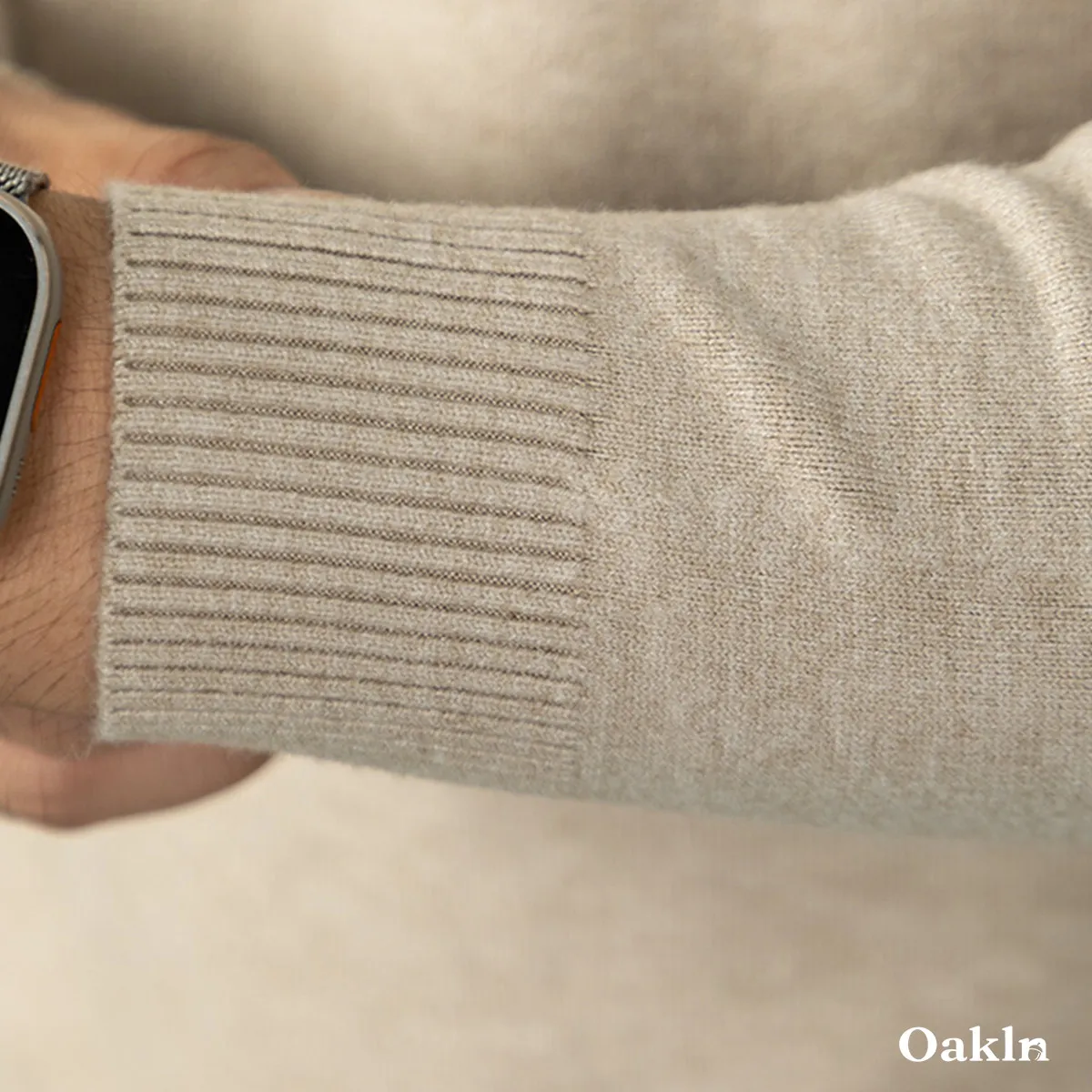 重ね着不要 フェイクレイヤード クルーネック ニット ボーダー襟