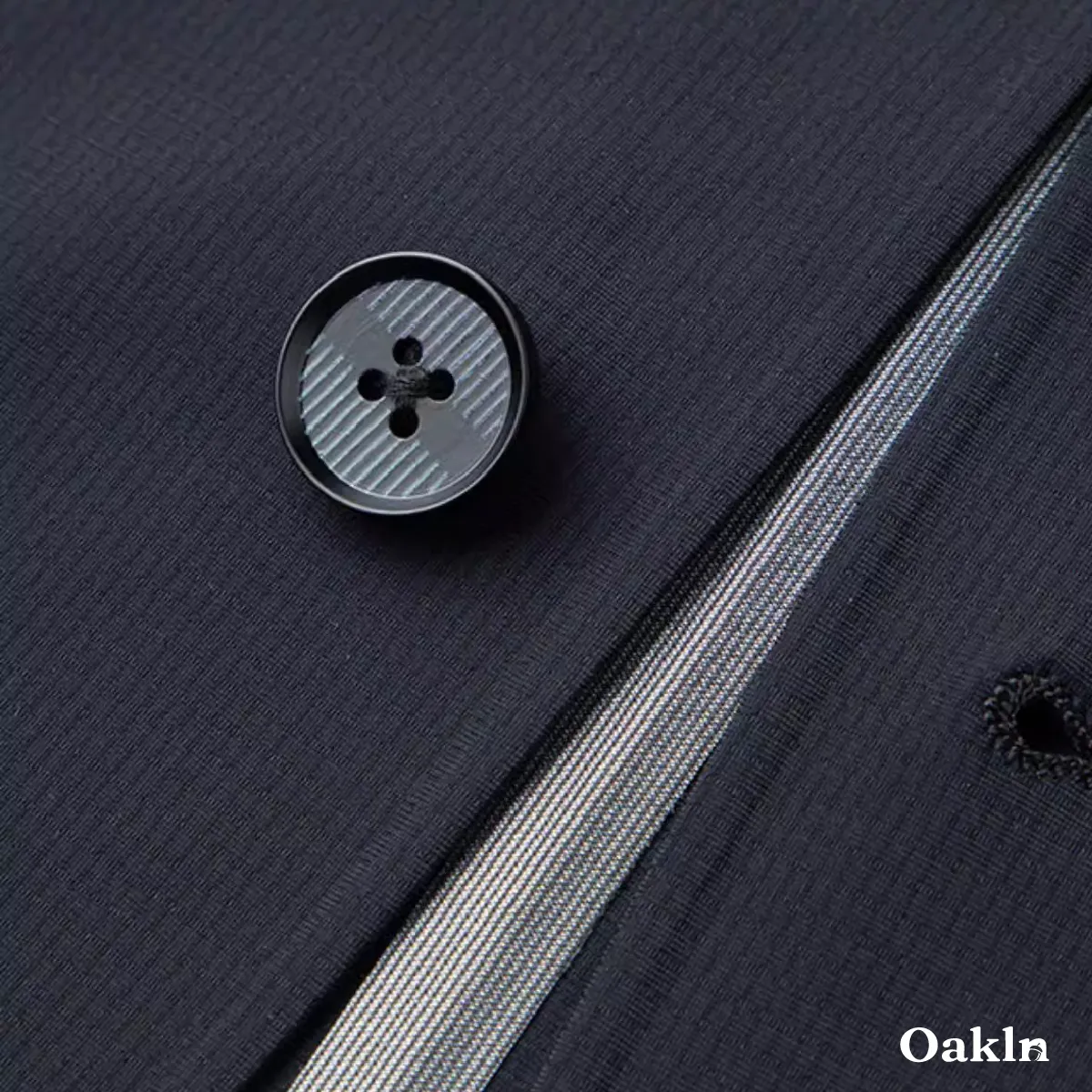 機能性ノーアイロン 高弾性テック素材  UV対策  圧着仕様テーラードジャケット  ビジネス通勤アウター-Oakln