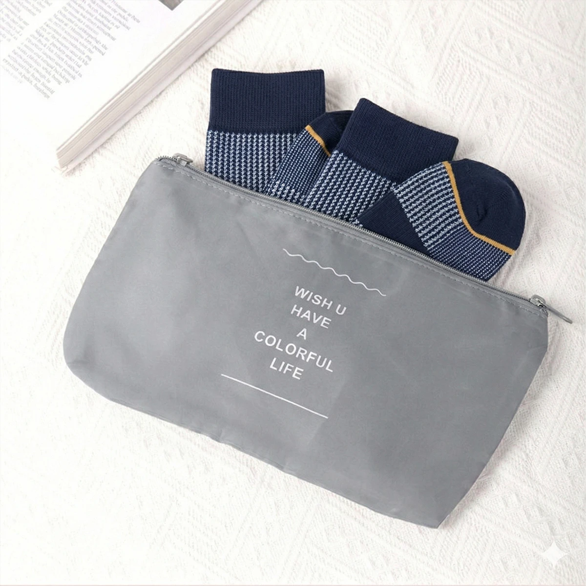 モジュール式ナイロン収納ポーチ　荷物をすっきり整理