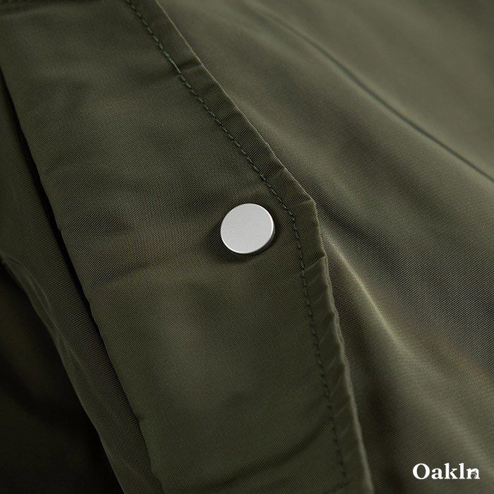 ボア折り襟中綿フライトジャケット-oakln