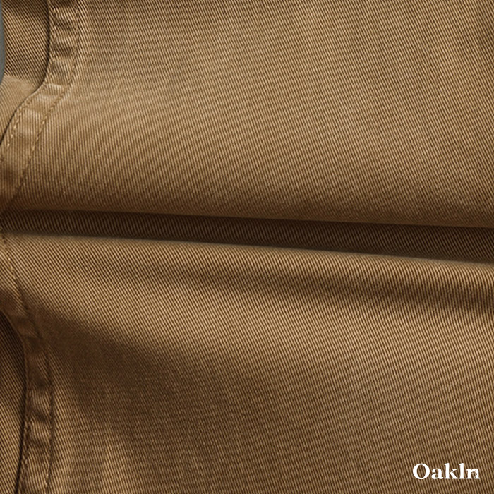 ヴィンテージ加工　着回し自在微ストレッチカジュアルパンツ-oakln