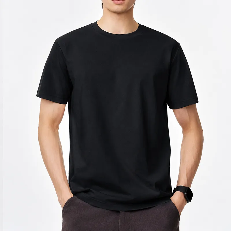 撥水・撥油・防汚機能を備えた　高密度透けにくい　100％コットンTシャツ