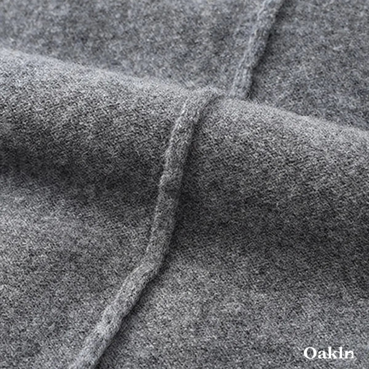 高密度 細ゲージ Vネックニット セーター ビジネスカジュアル 洗濯機洗い可能-Oakln