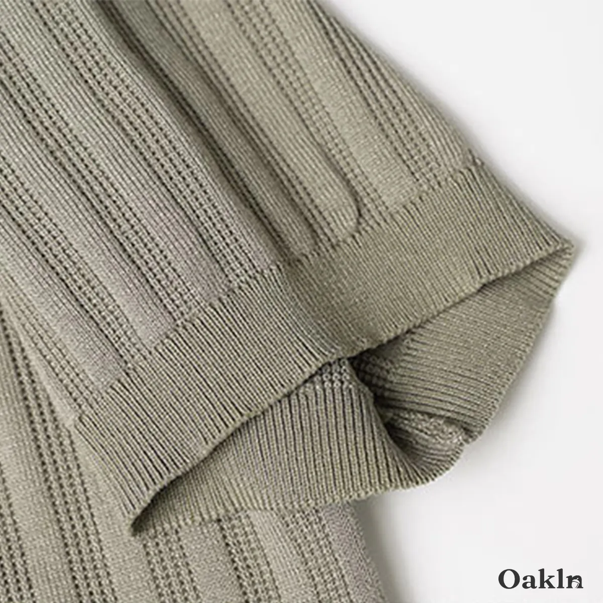 洗っても変形しない　接触冷感　ハリのあるニットポロ